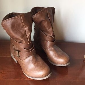 Brown ankle boots